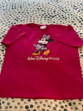 Disney Minnie Mouse Kids T-Shirt - Fuchsia with Yellow Accents